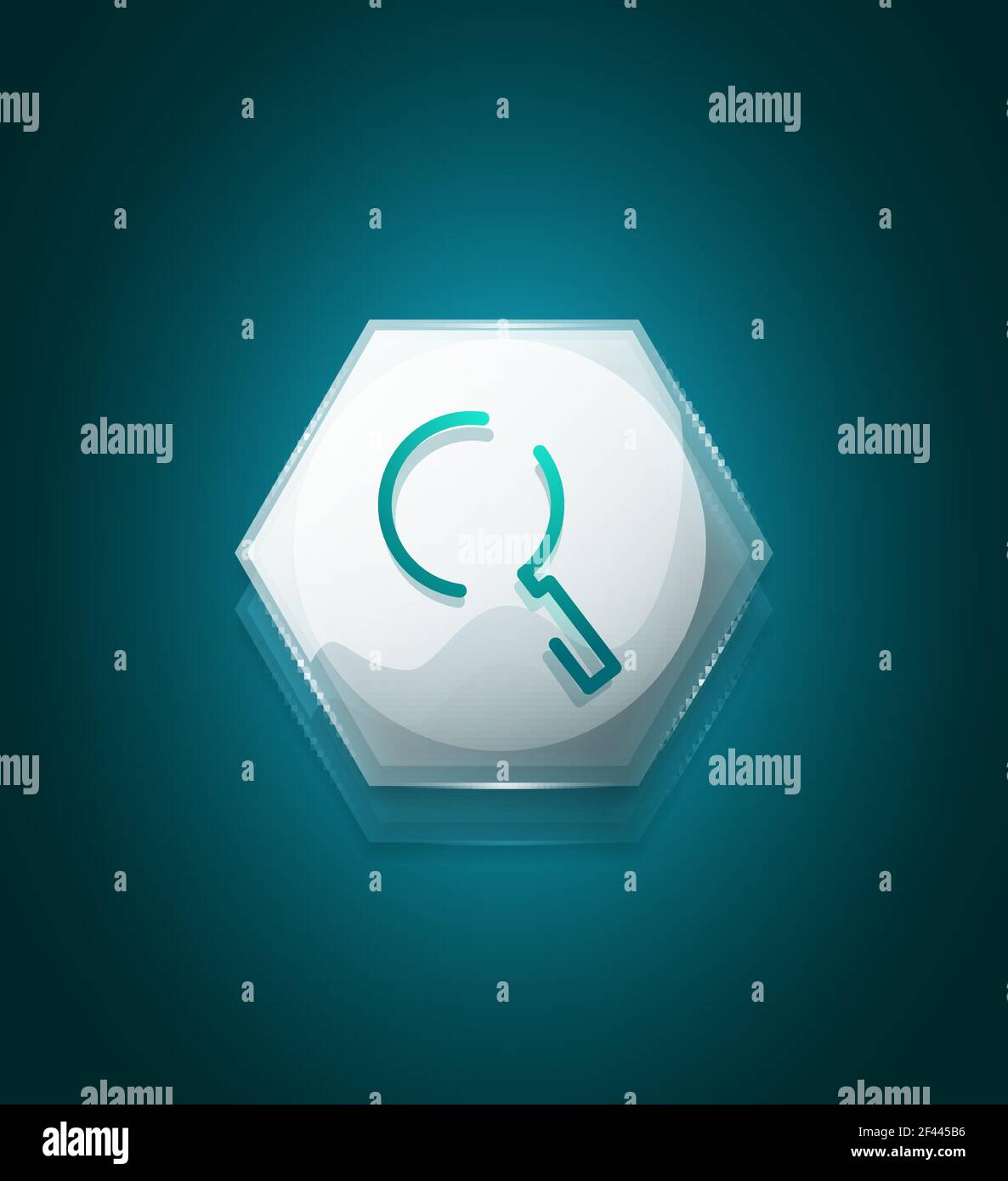 Search magnifyier web button, magnify icon. Modern magnifying glass