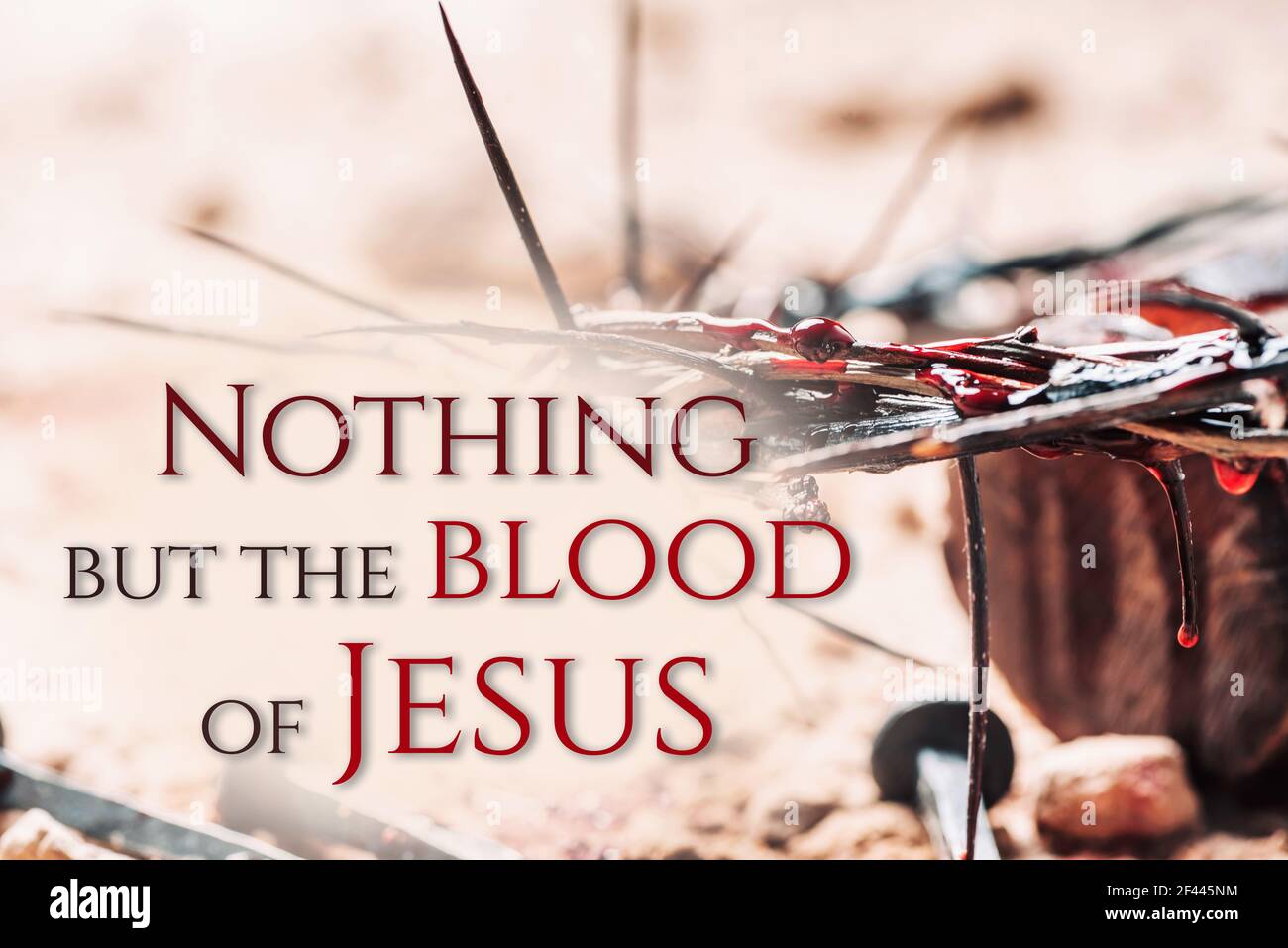 Bloody nails, crown of thorns with drops of blood on grunged background.  Good Friday, Passion of Jesus Christ. Christian Easter holiday. Crucifixion  Stock Photo - Alamy