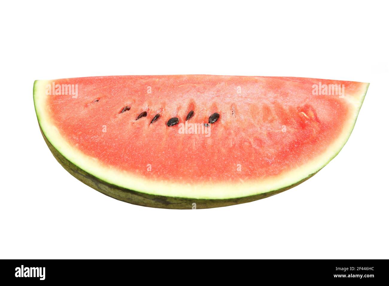 Sliced ripe watermelon isolated on white background cutout Stock Photo ...