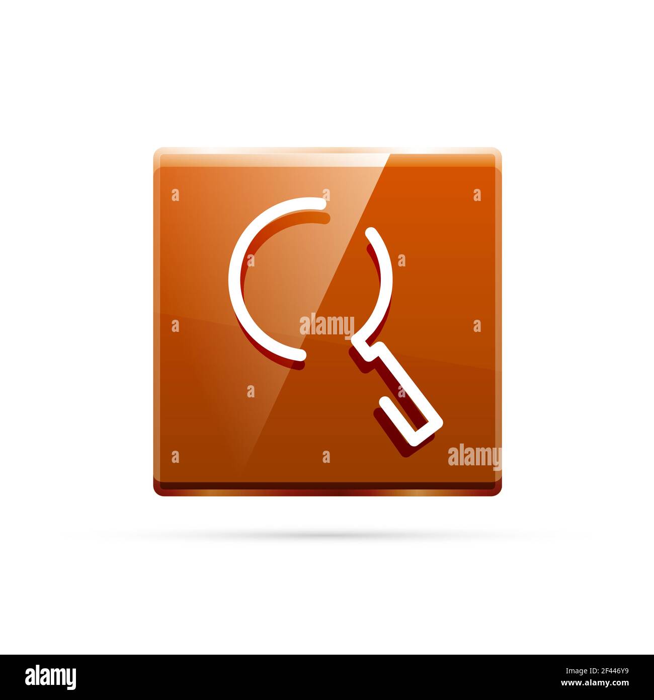 Search magnifyier web button, magnify icon. Modern magnifying glass ...