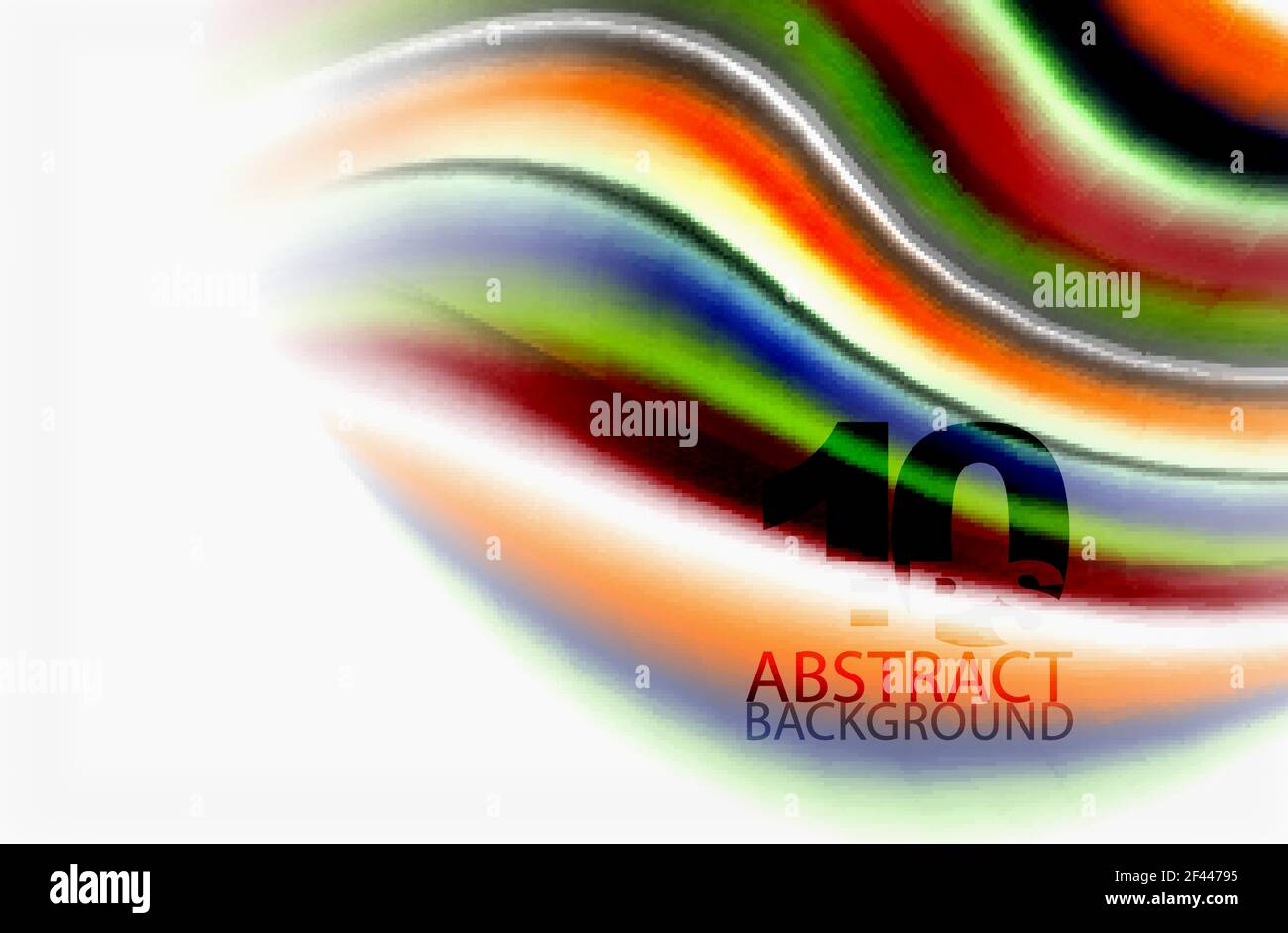 Rainbow color waves, vector blurred abstract background. Rainbow color ...