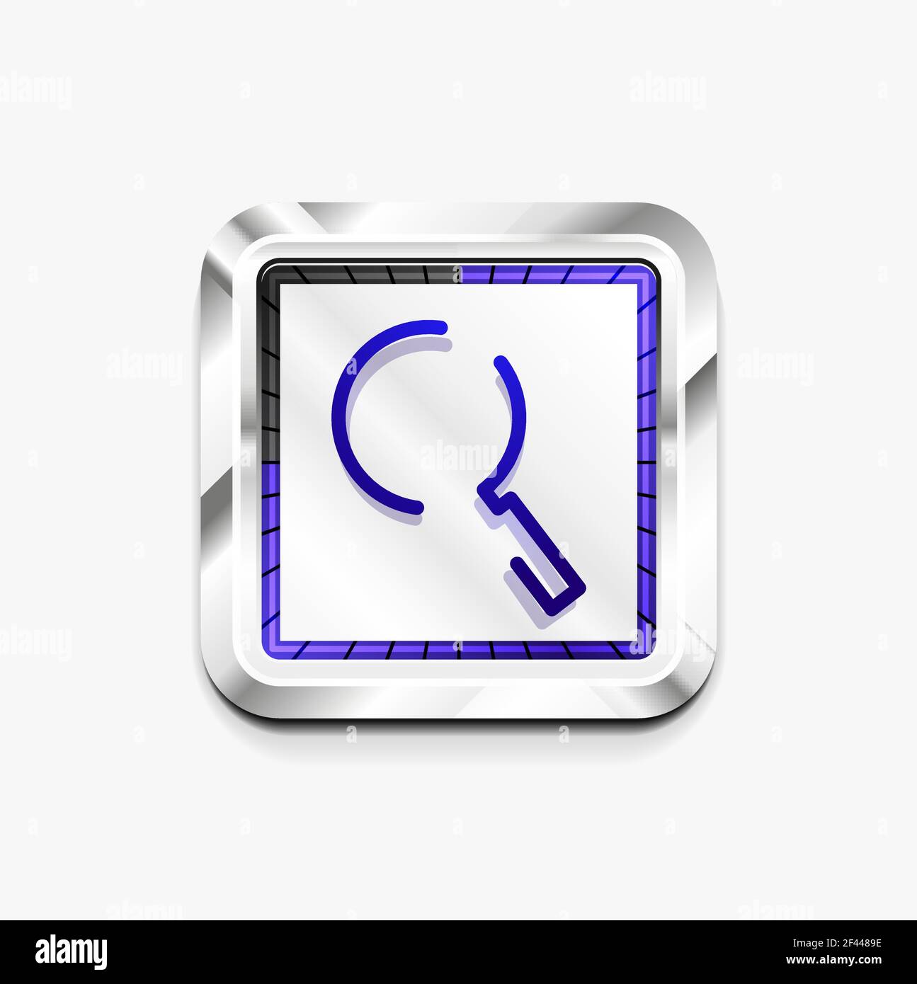 Search magnifyier web button, magnify icon. Modern magnifying glass ...