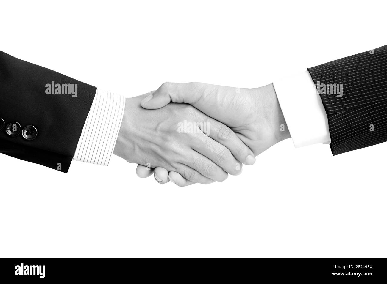 Handshake of businessmen - success, dealing, greeting & business partner concepts Stock Photo