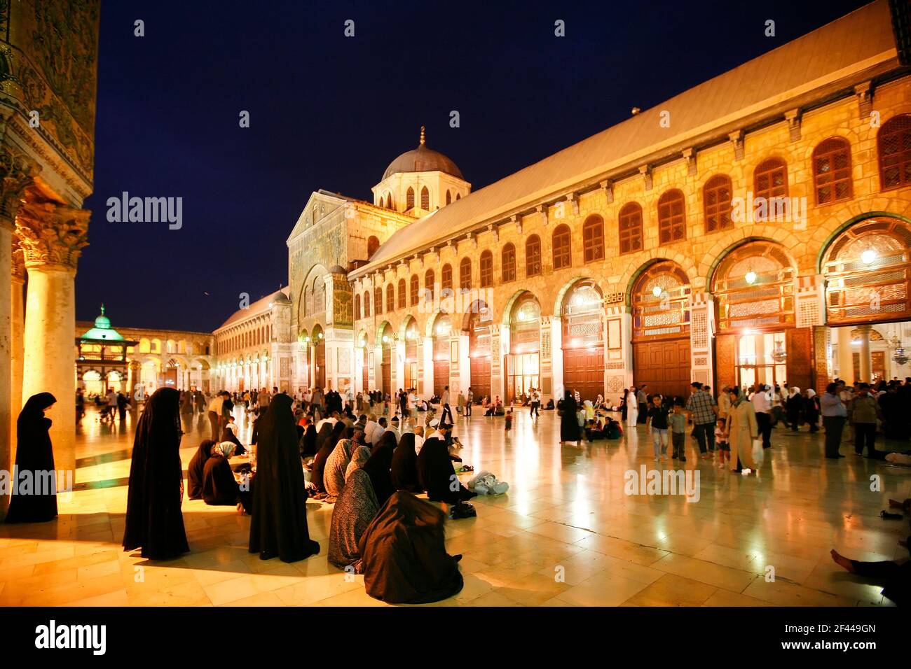 Damascus,Syria August 03,2010 Umayyad Mosque, southwestern part of