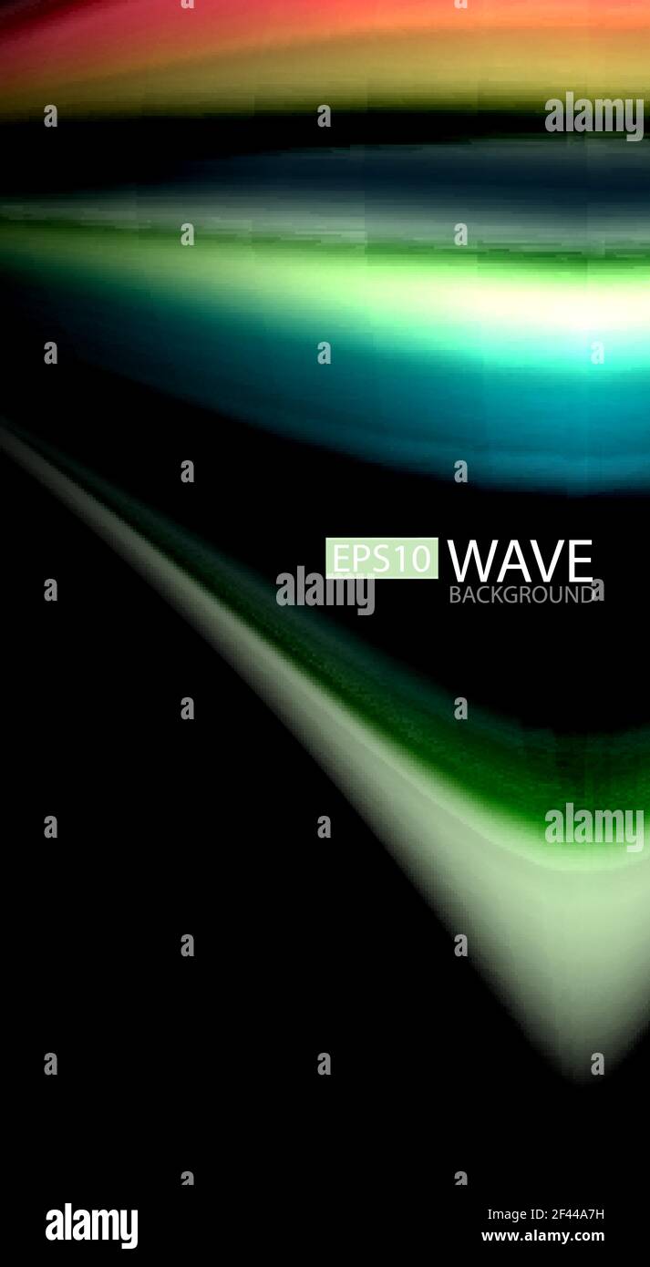 Blur color wave lines abstract background. Blur color wave lines ...