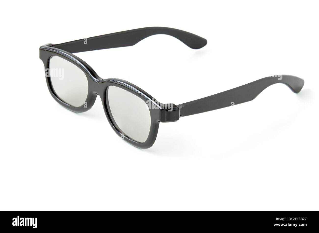 Eye glasses (3D cinema glasses) - isolated on white background Stock Photo