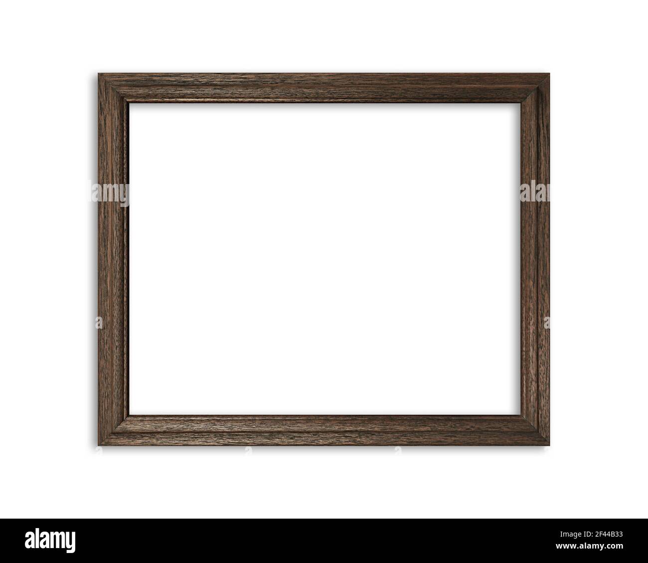 Wooden picture frame isolated on white background Stock Photo Alamy