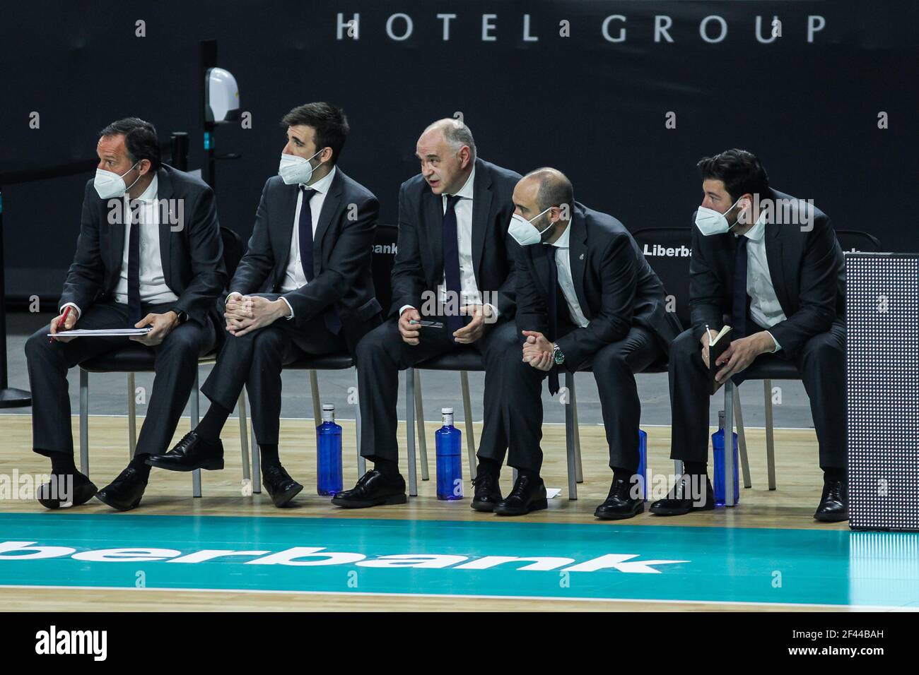 Pablo Laso, head coach of Real Madrid during the Turkish Airlines EuroLeague basketball match between Real Madrid and CSKA Moscow on March 18, 2021 at Wizink Center stadium in Madrid, Spain - Photo Irina R Hipolito / Spain DPPI / DPPI / LiveMedia Stock Photo