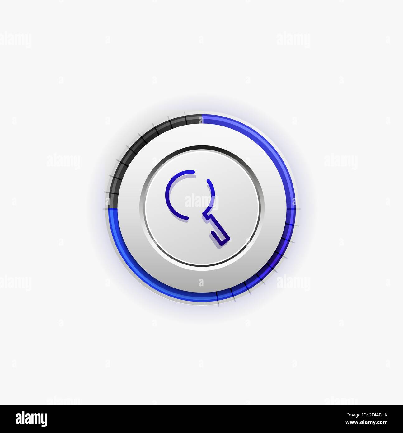 Search magnifyier web button, magnify icon. Modern magnifying glass ...