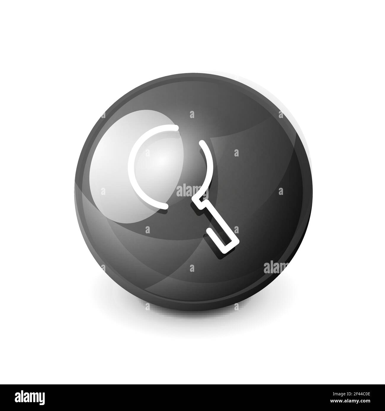 Search magnifyier web button, magnify icon. Modern magnifying glass ...