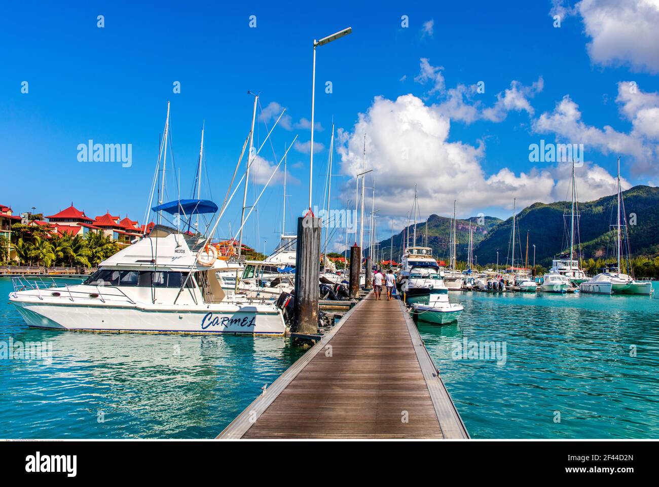 geography / travel, Seychelles, Mahe, Eden Island, marina, Additional-Rights-Clearance-Info-Not-Available Stock Photo