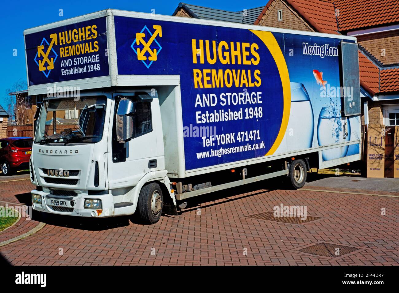 Removal Van Stock Photo Alamy