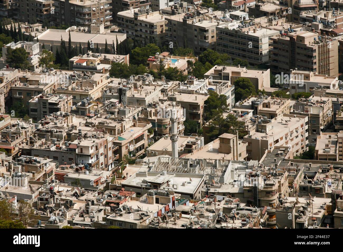 Damascus,Syria August 04,2010 Syria before the war. general view of