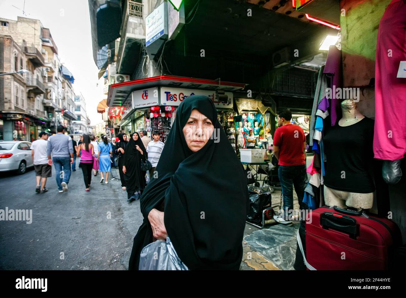Pre-war Syria.A frame damascus from everyday life.The number of Syrians who fled the Civil War grew to 4 million 185 thousand. Stock Photo