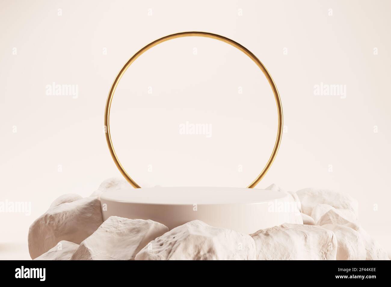 Minimal 3d stage for product presentaiton 3d rendering Stock Photo - Alamy
