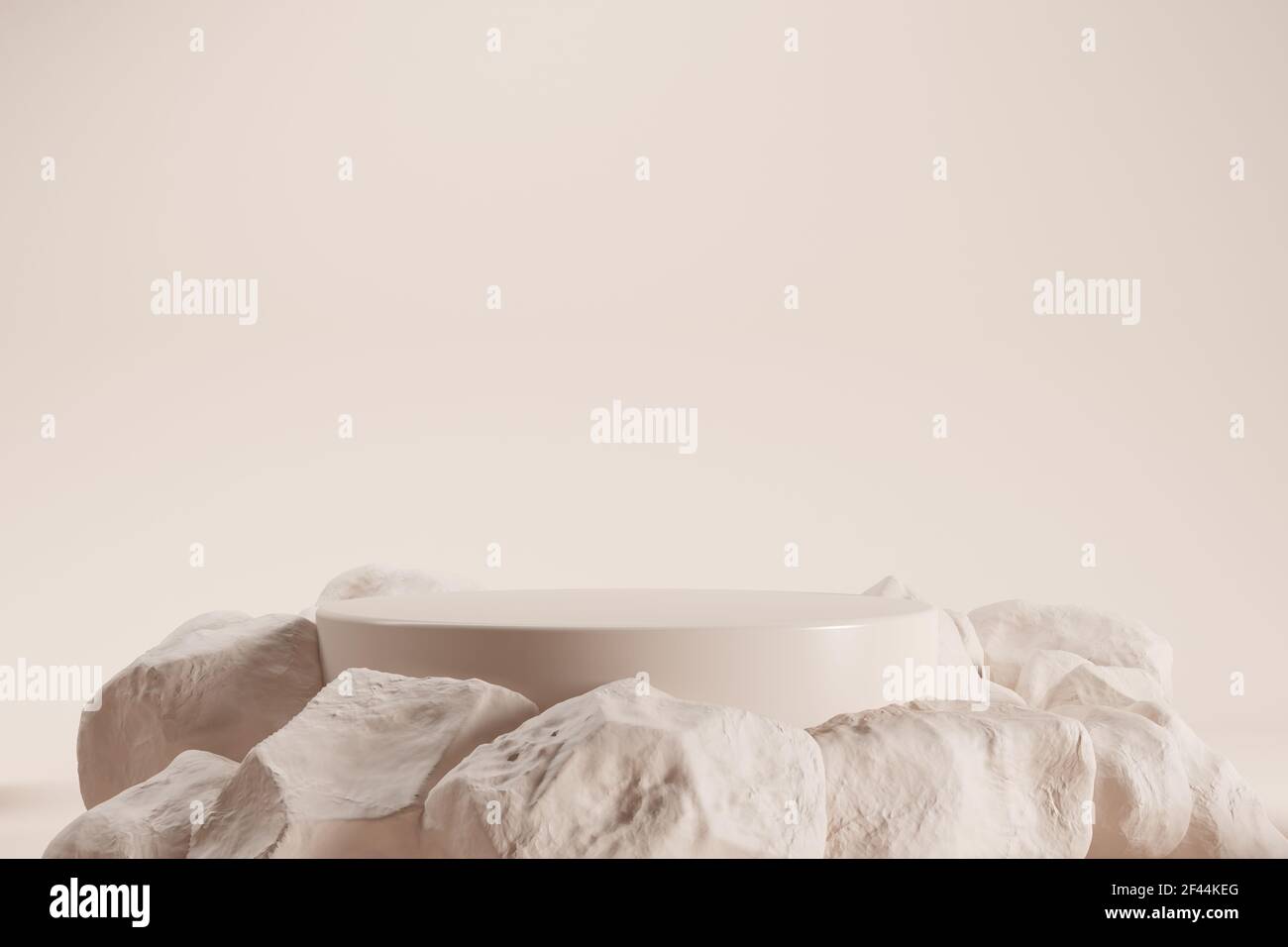 Minimal 3d rendering stage for product presentation Stock Photo - Alamy