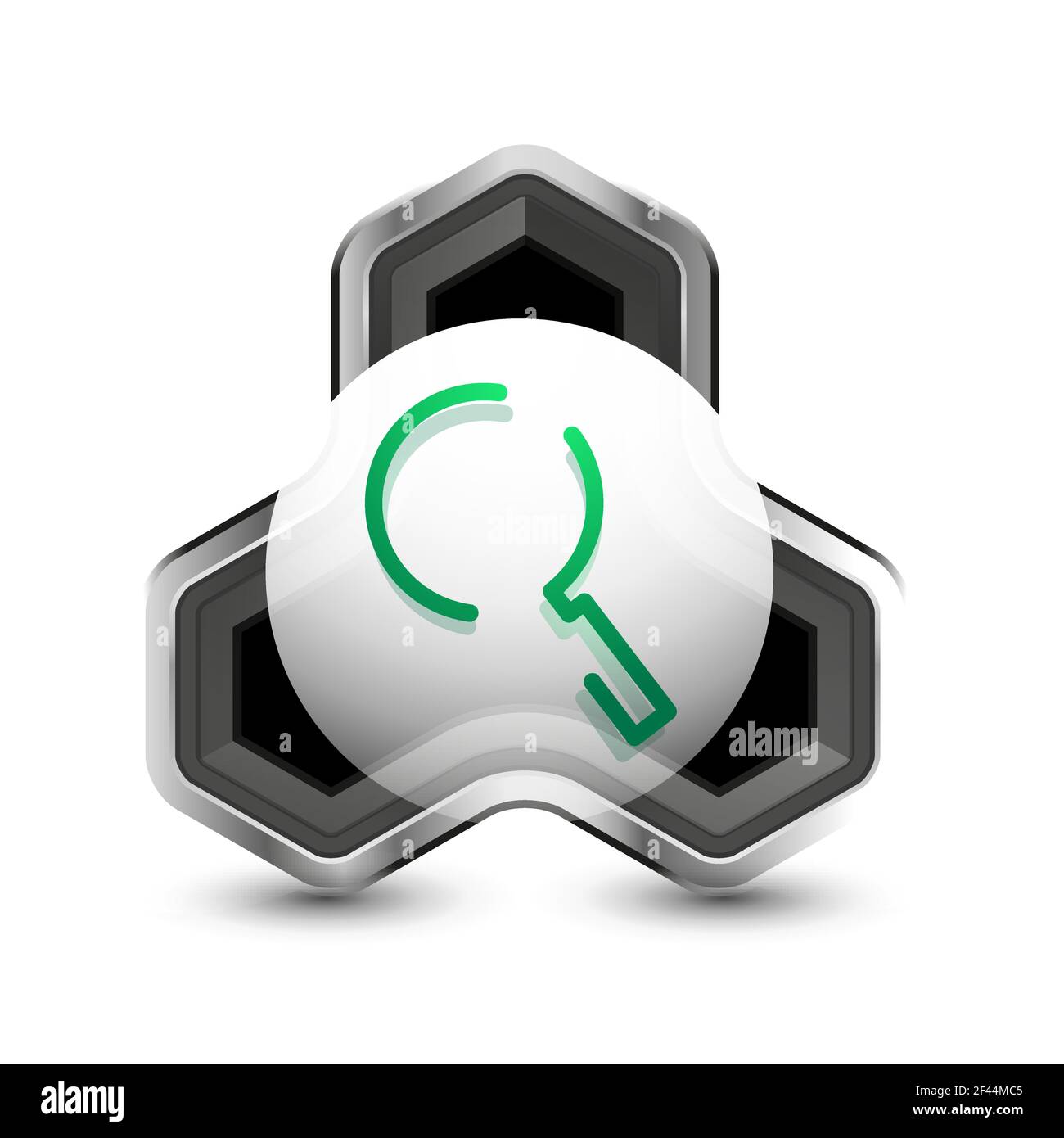 Search magnifyier web button, magnify icon. Modern magnifying glass ...