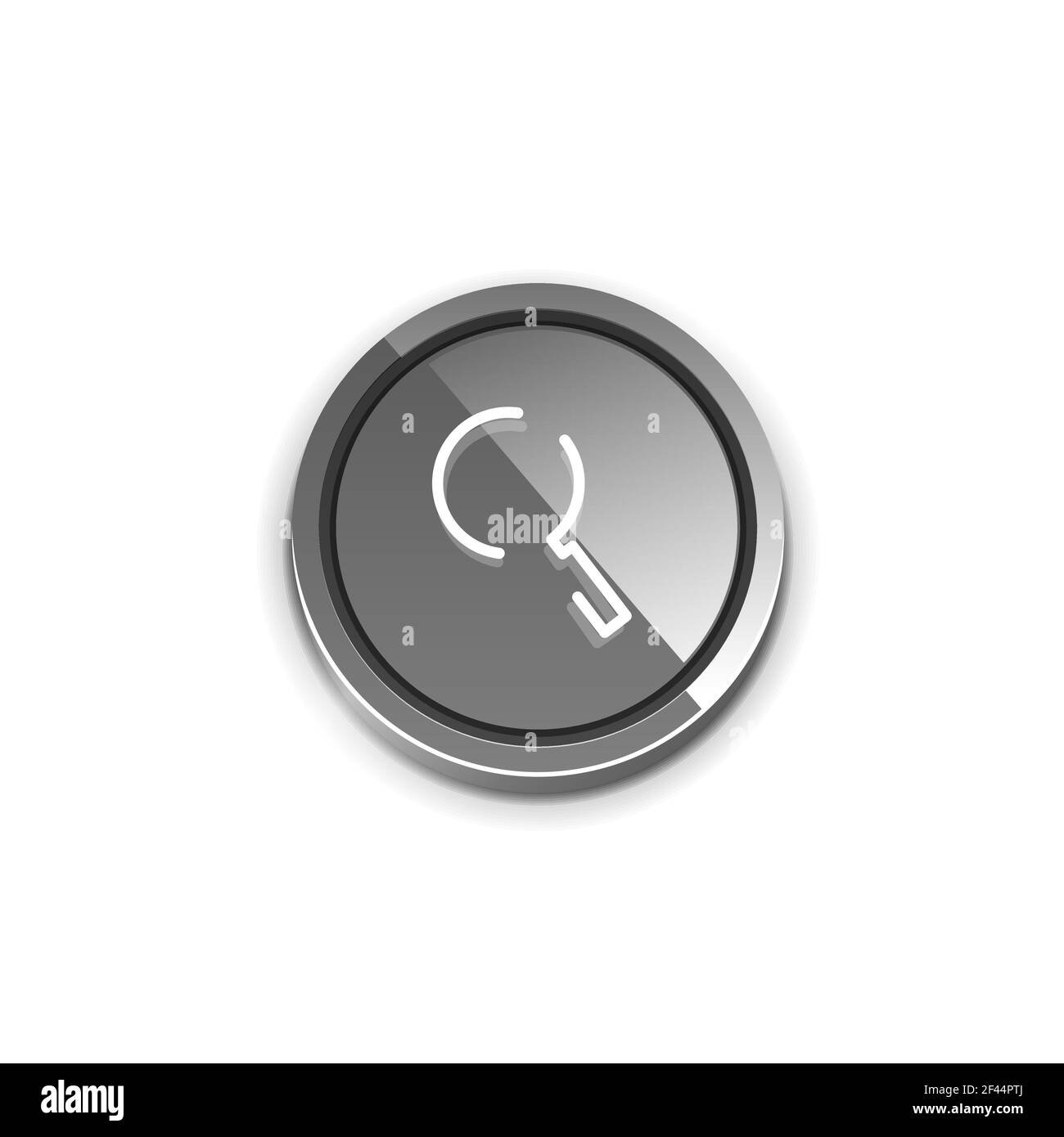Search magnifyier web button, magnify icon. Modern magnifying glass ...