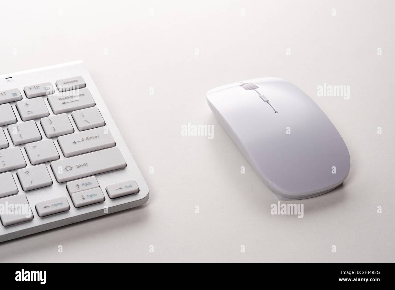 View of keyboard and mouse of a modern computer Stock Photo Alamy