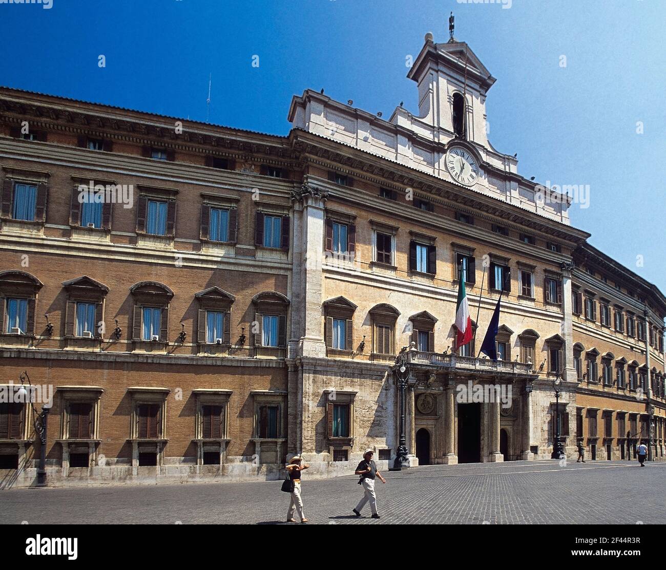 Italy Lazio Rome Piazza Montecitorio - palazzo Montecitorio Stock Photo