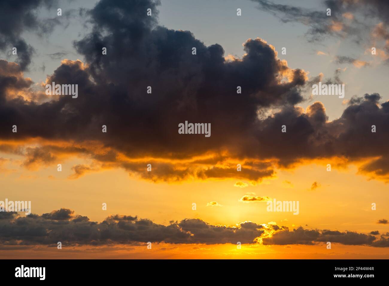 Sunset sky as natural background Stock Photo - Alamy