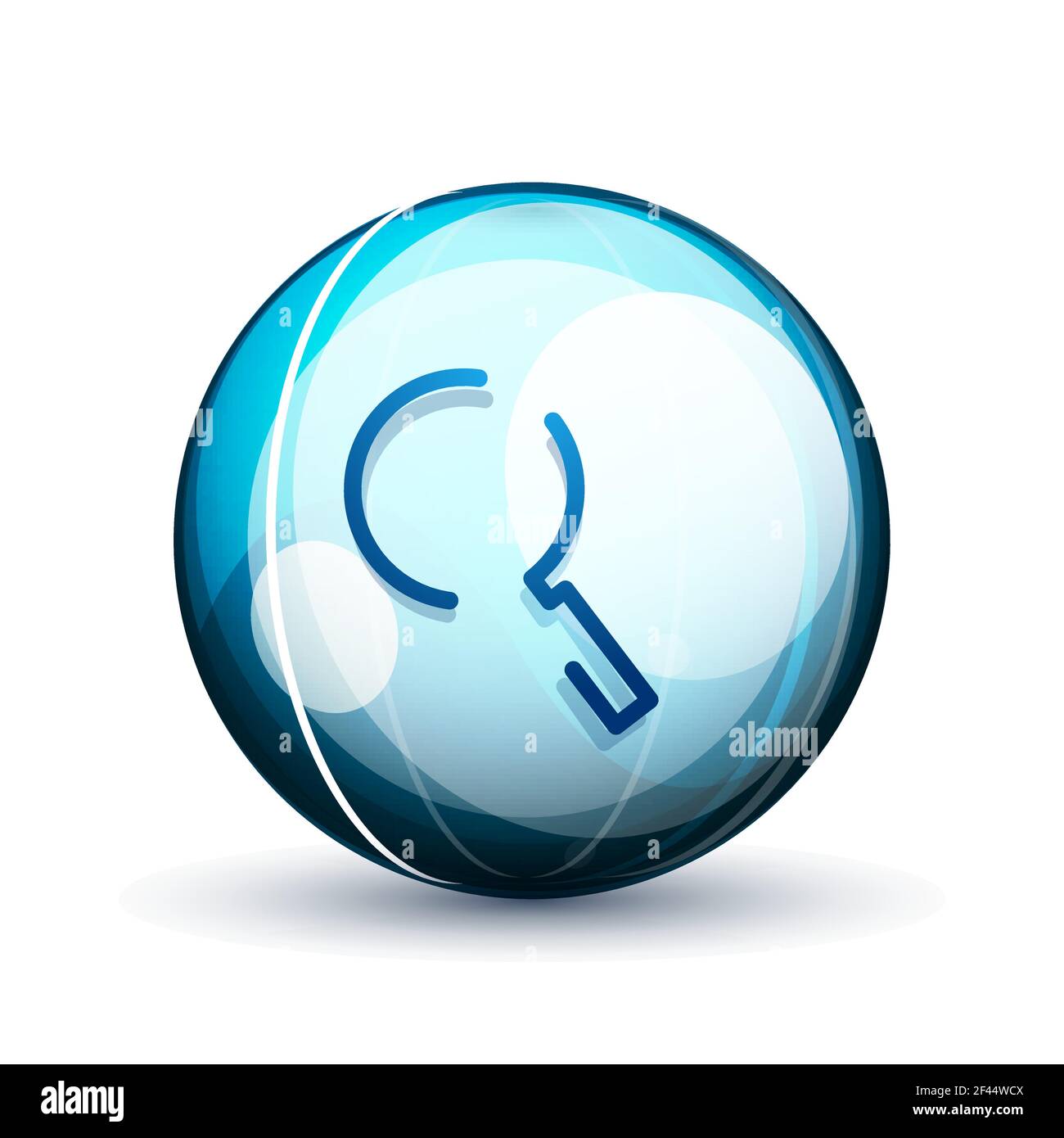 Search magnifyier web button, magnify icon. Modern magnifying glass ...