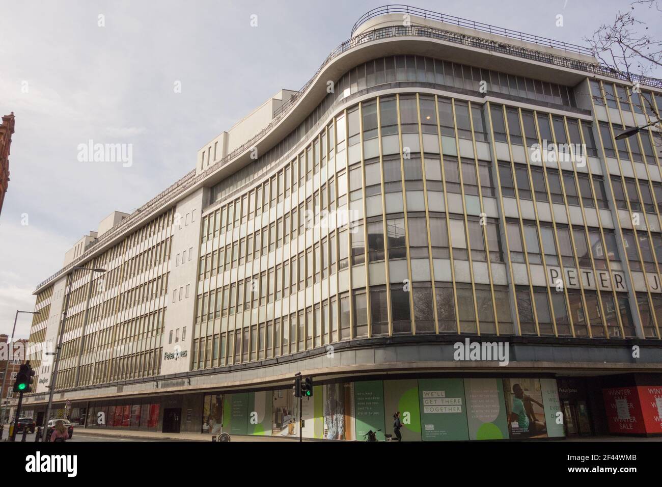The exterior of the Peter Jones department store, Sloane Square, Chelsea, London, SW1, UK Stock Photo