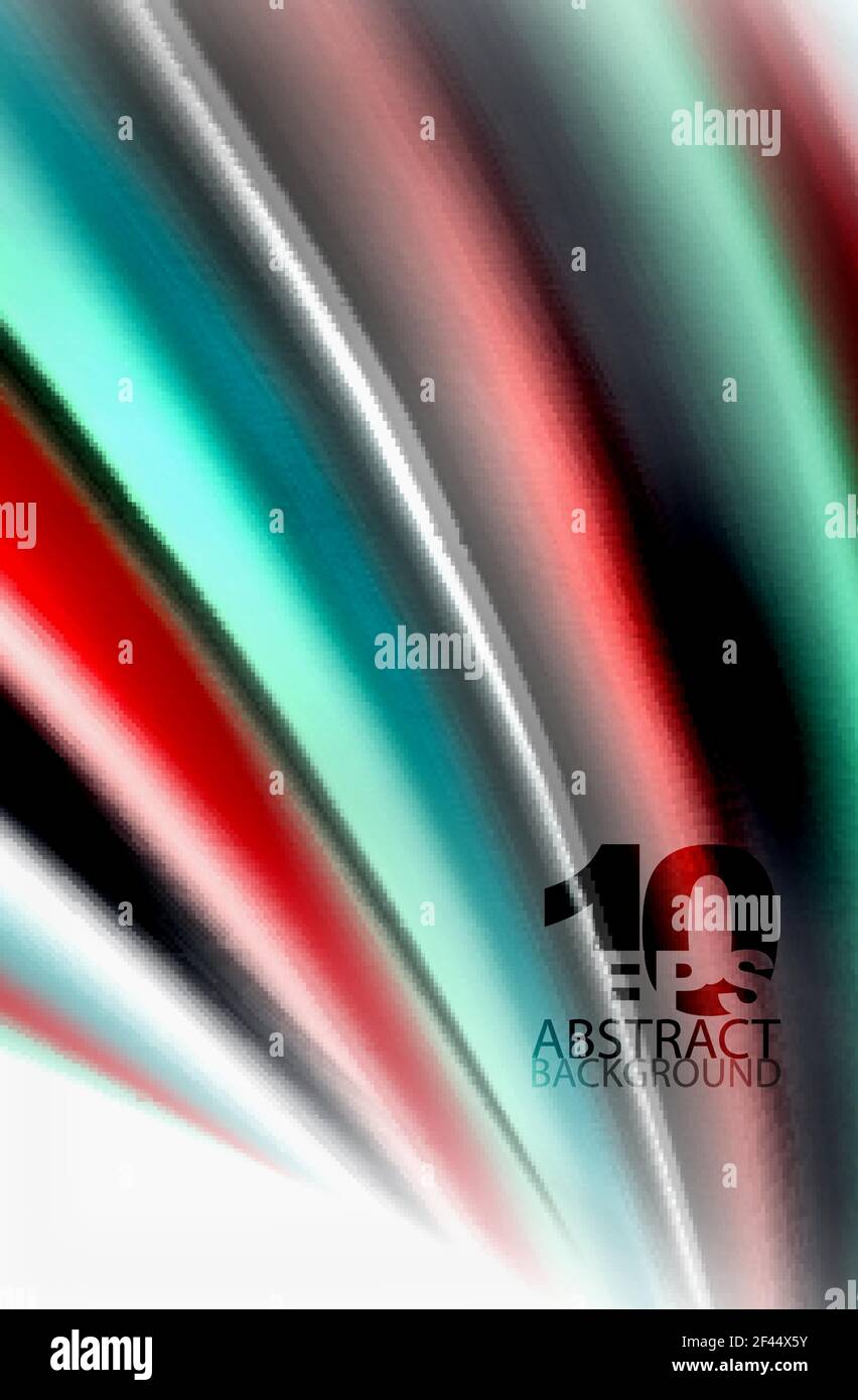 Rainbow color waves, vector blurred abstract background. Rainbow color ...