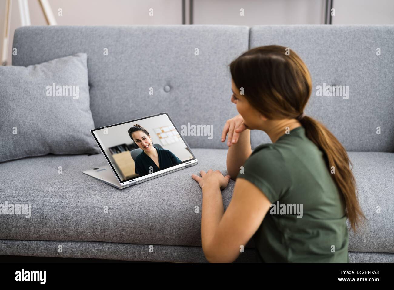 Online Video Conference Call Or Webinar Business Meeting Stock Photo