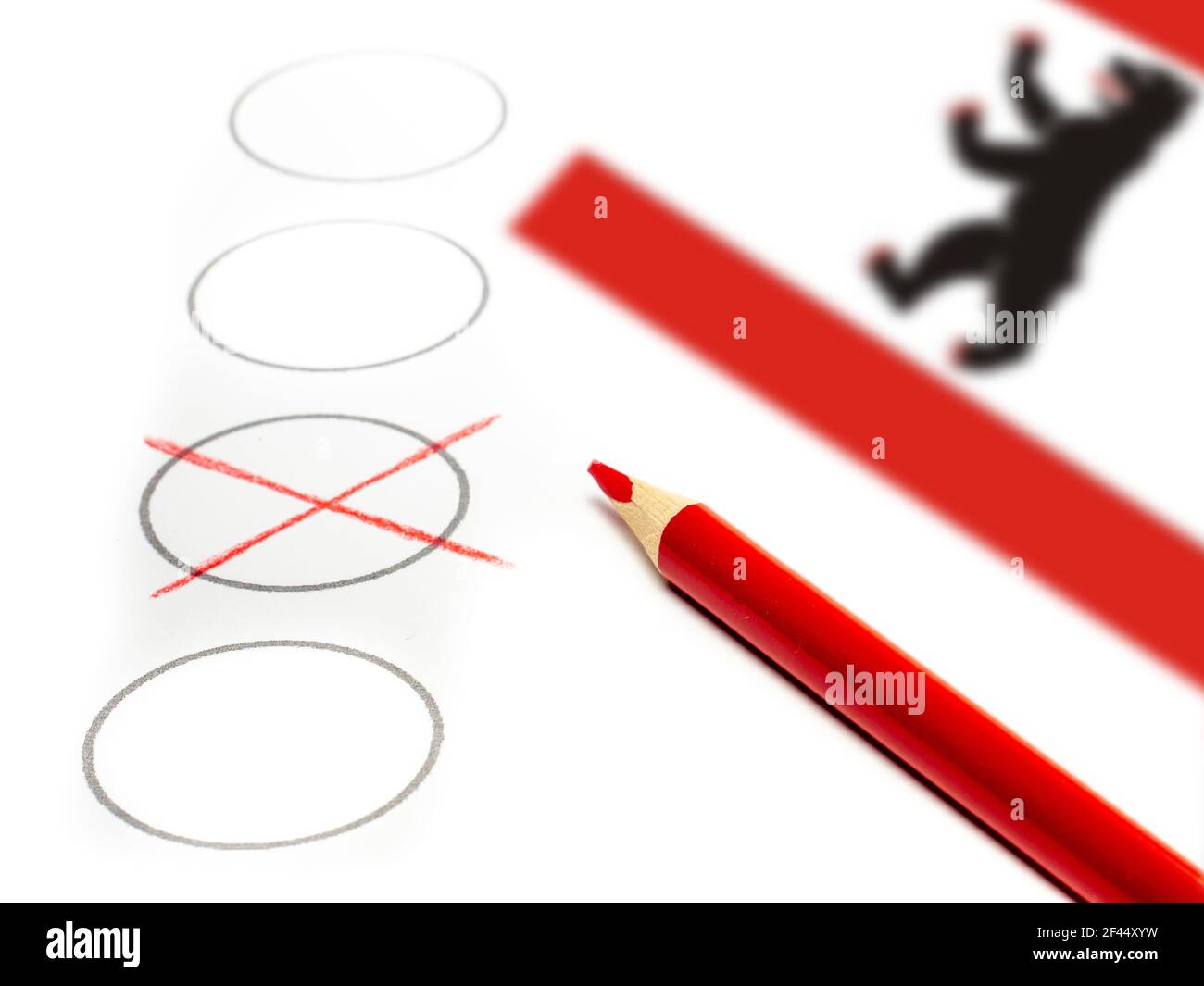 symbolic ballot paper state election in Berlin Stock Photo Alamy