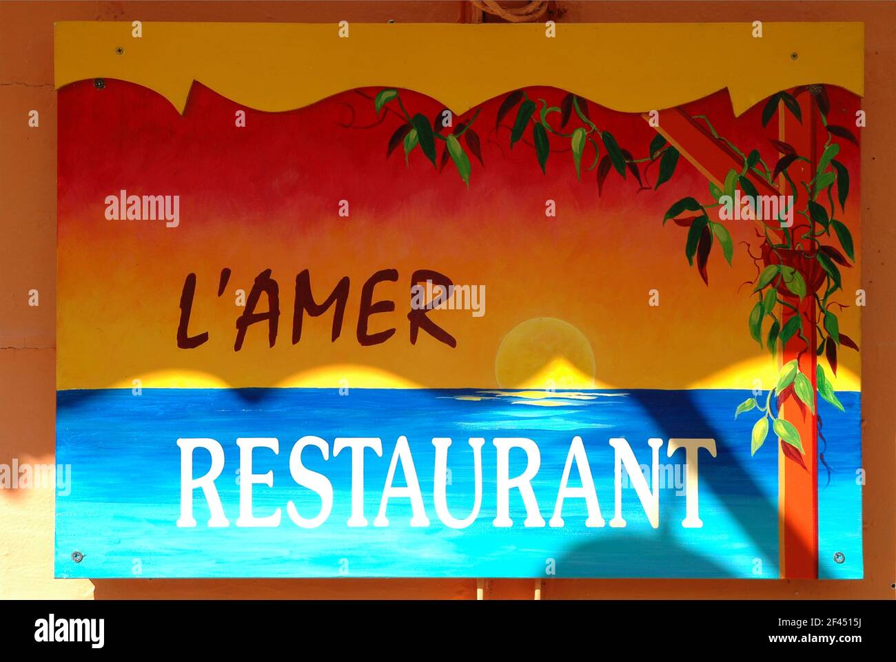 L'Amer Restaurant, Deshaies, Guadeloupe, Lesser Antilles, Eastern