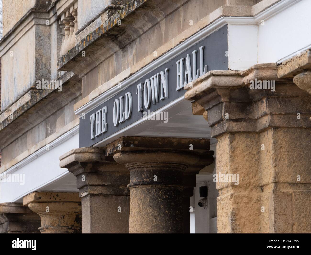 The Old Town Hall in Market Place, Westbury, Wiltshire, England, UK. Stock Photo