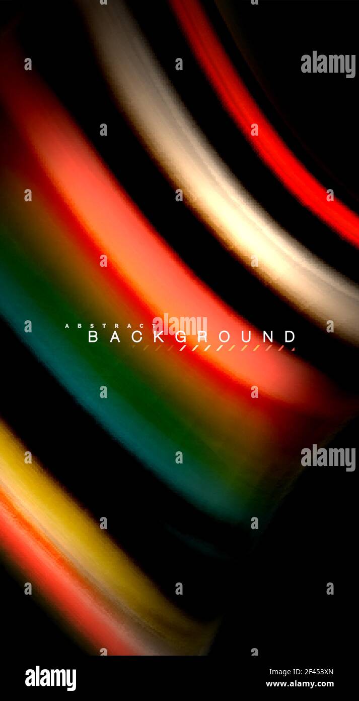 Blur color wave lines abstract background. Blur color wave lines ...