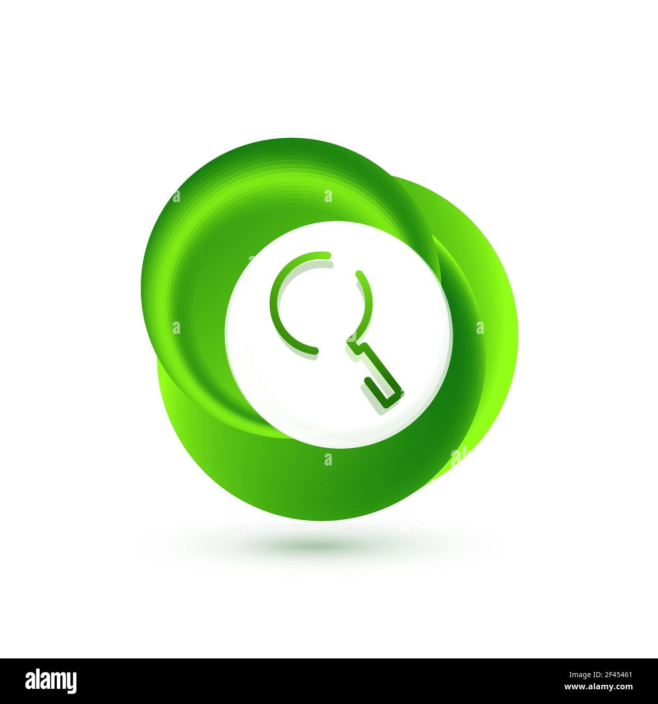 Search magnifyier web button, magnify icon. Modern magnifying glass ...