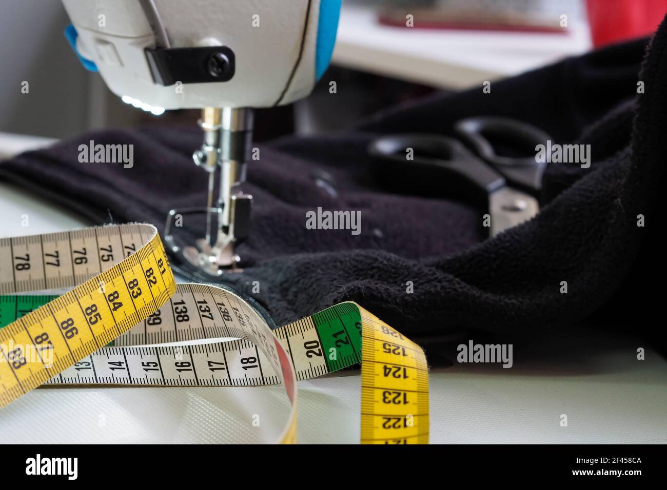 tailor's tape measure - centimeter Stock Photo