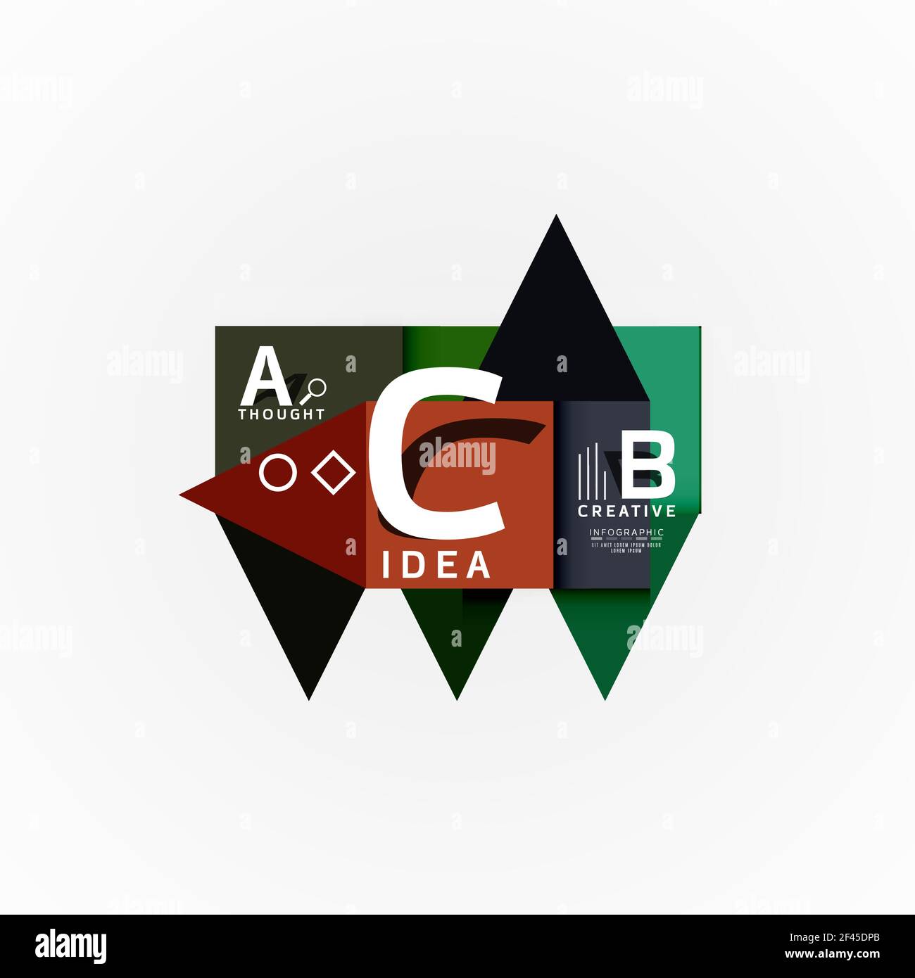 Paper option steps diagram infographic layout. Paper option steps ...