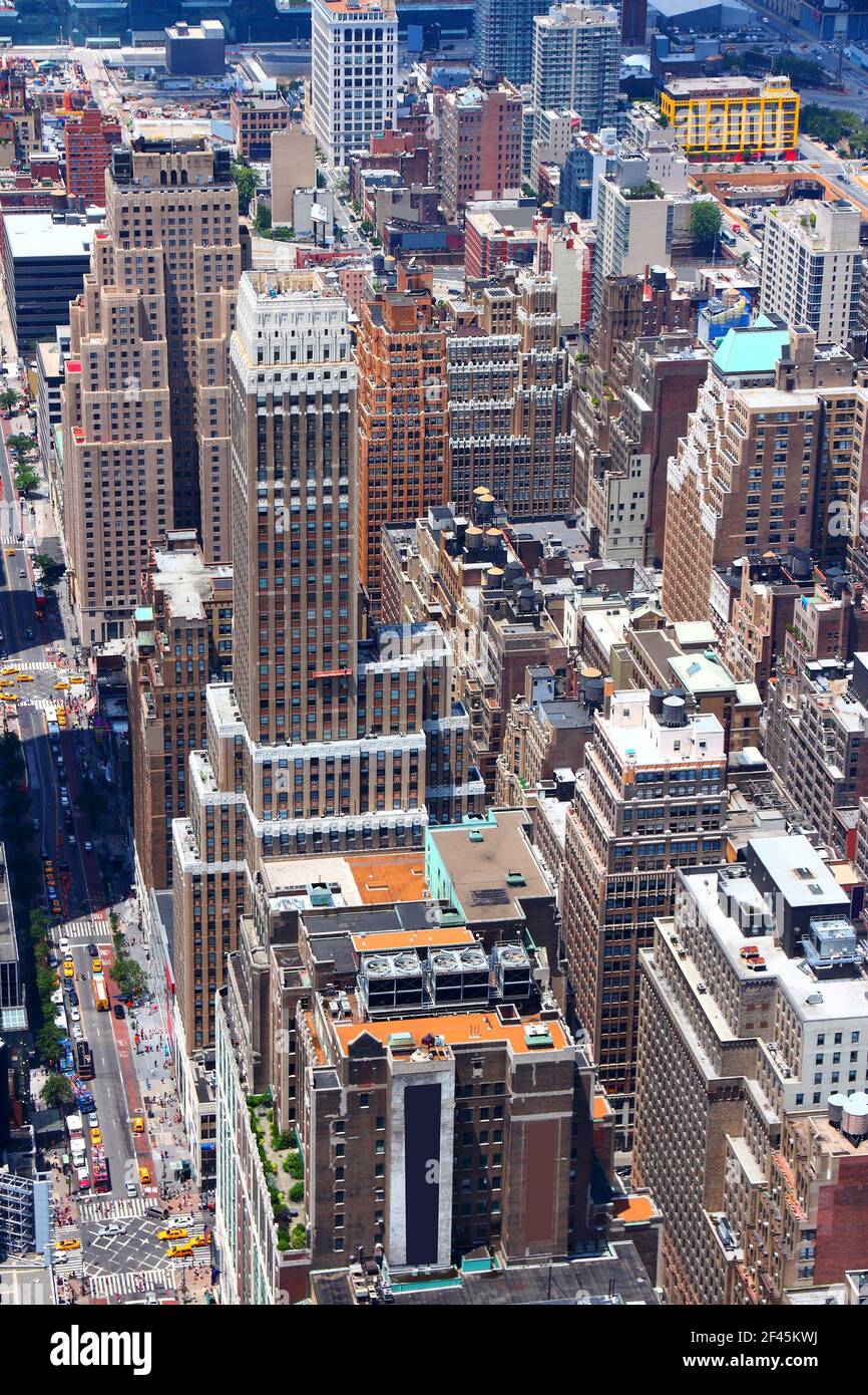 New York City - Midtown Manhattan aerial view Stock Photo - Alamy