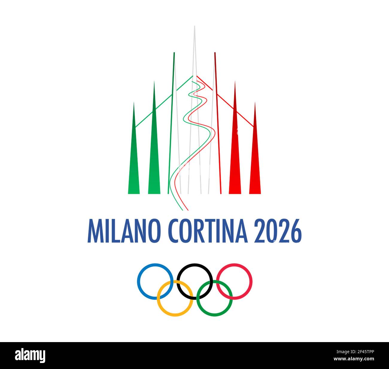 2026 Winter Olympics in Milan Cortina Stock Photo