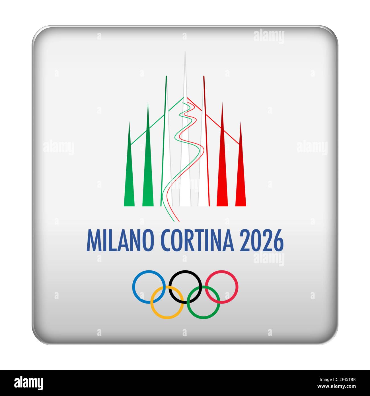 Winter Olympics 2026 Italy Milan Cortina Stock Photo