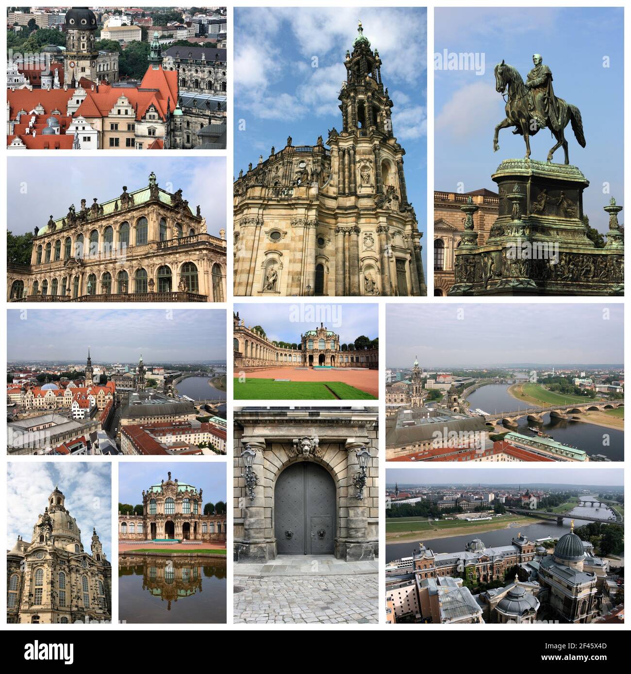 Dresden, Germany travel photo collage with city landmarks Stock Photo Alamy