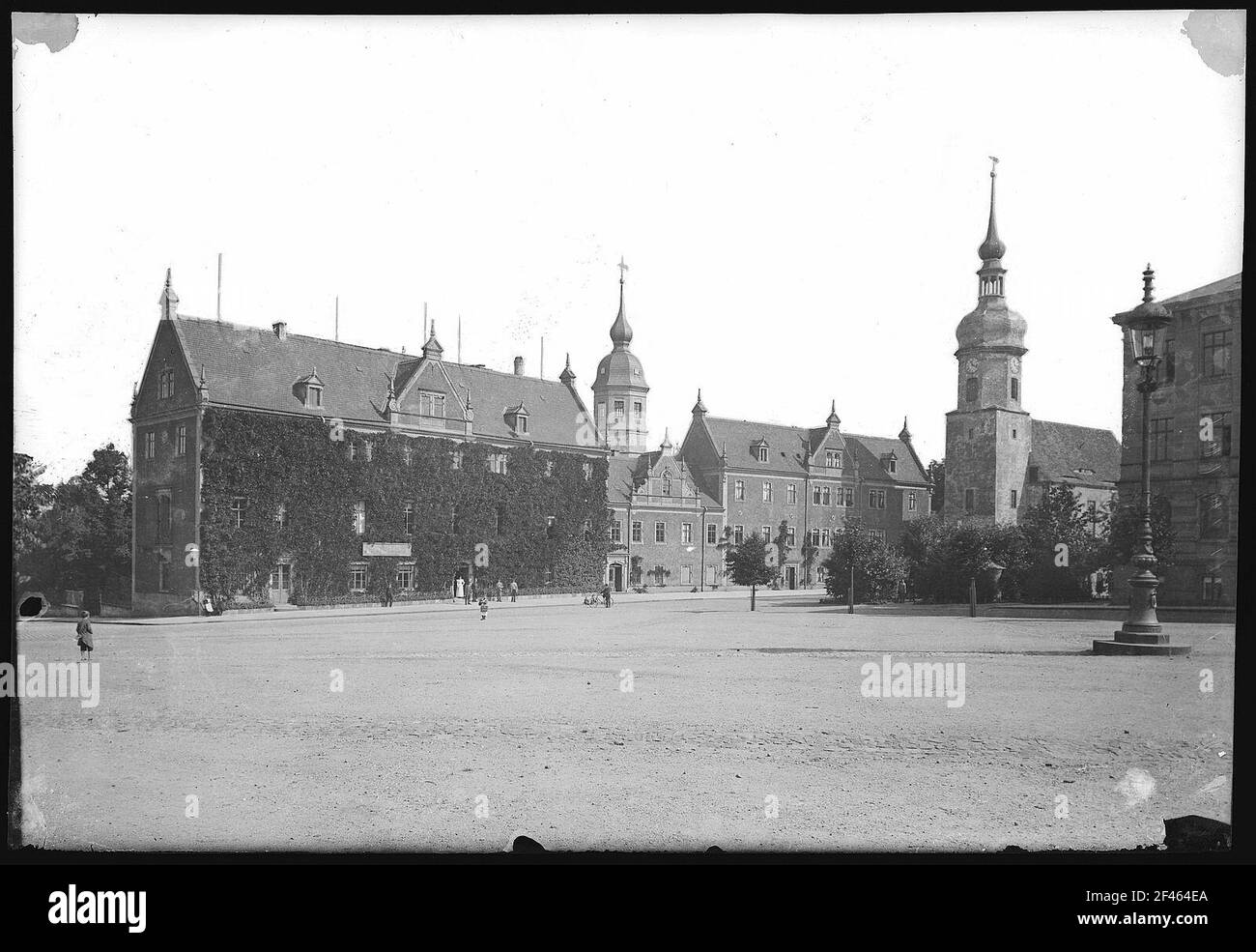 Riesa. Town Hall and Klosterkirche Stock Photo - Alamy
