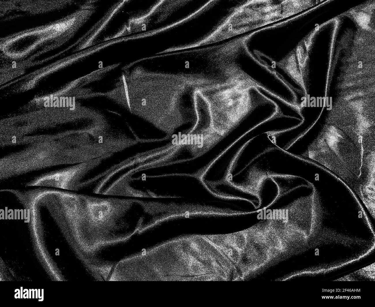 luxury black silk or satin texture background with liquid wave or wavy  folds. Wallpaper design Stock Photo - Alamy