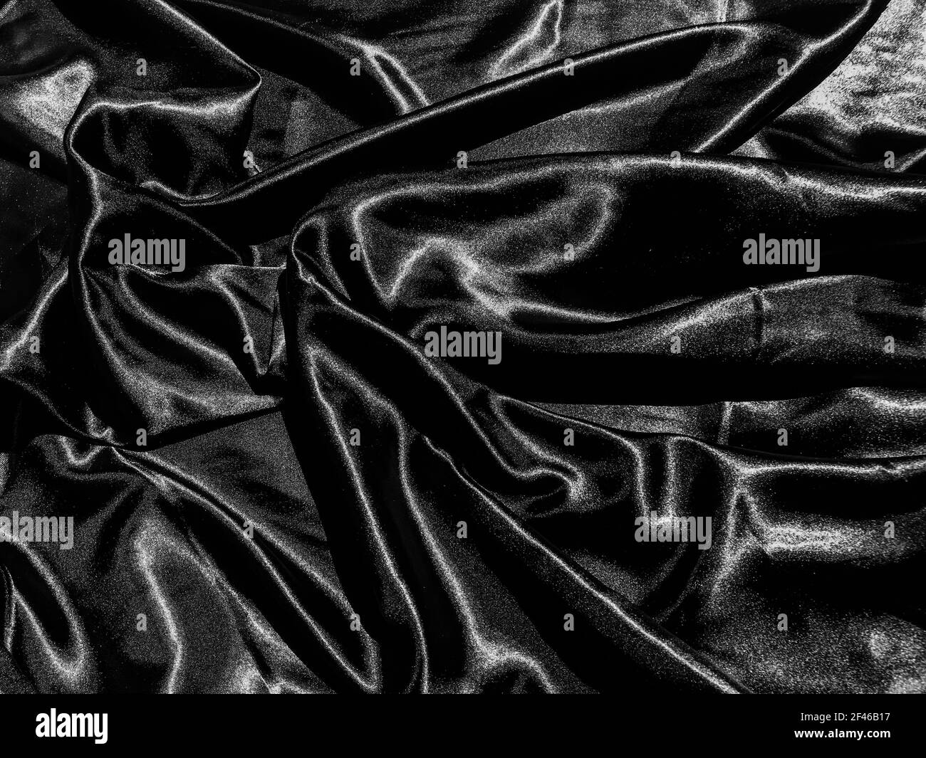Black satin texture background with liquid wave or wavy folds. Wallpaper design Stock Photo Alamy