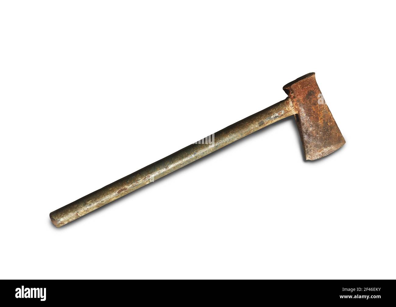 Old metal axe isolated on a white background with clipping path Stock Photo  - Alamy