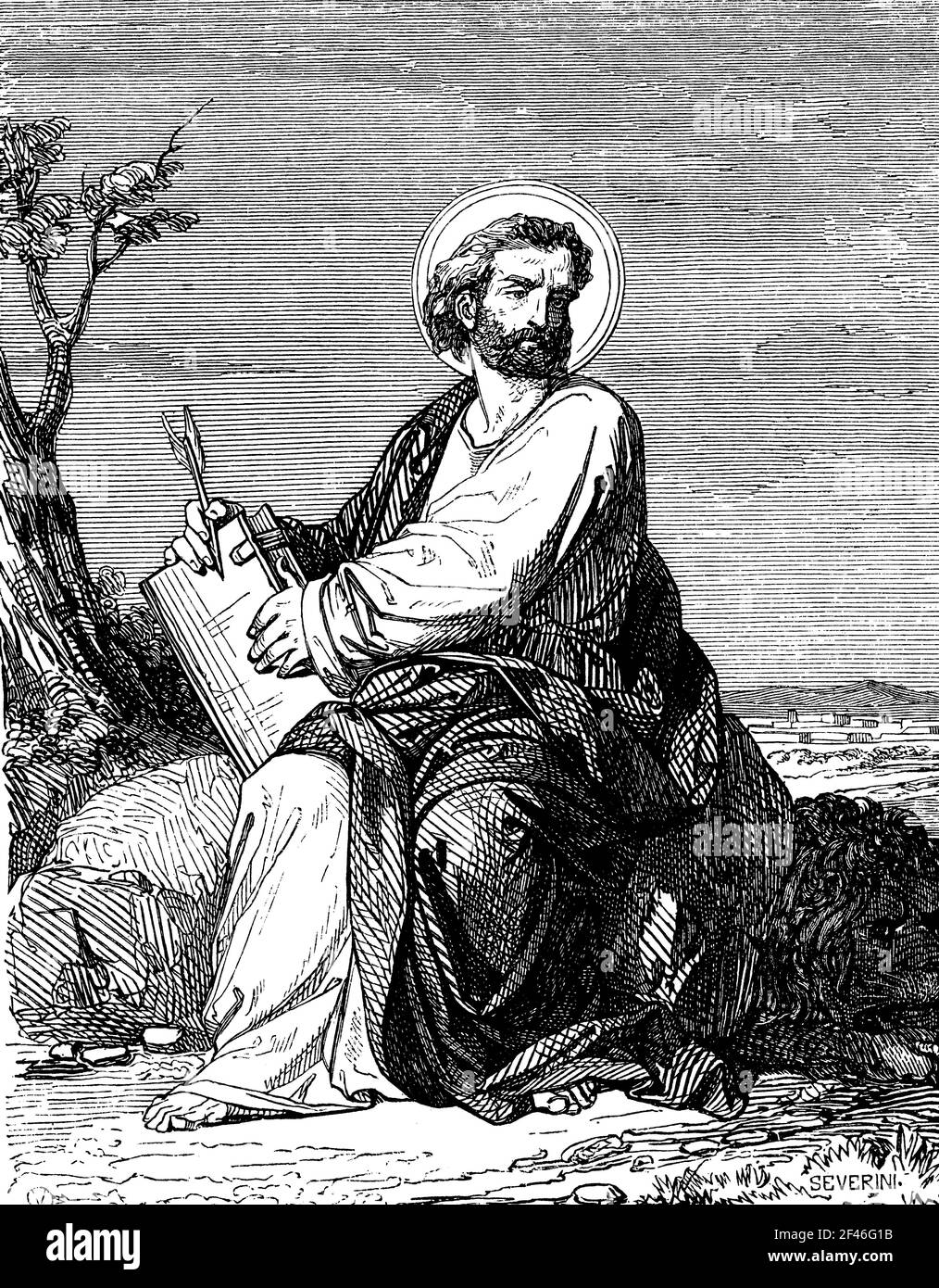 San Marcos (15-68), considerado el autor del Evangelio de Marcos y el fundador y primer obispo de la Iglesia de Alejandría. Grabado de 1852 Stock Photo - Alamy San Marcos (15-68), considerado el autor del Evangelio de Marcos y el fundador y primer obispo de la Iglesia de Alejandría. Grabado de 1852 Stock Photo - Alamy