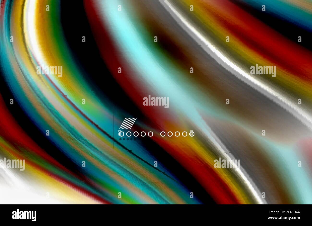 Rainbow color waves, vector blurred abstract background. Rainbow color ...