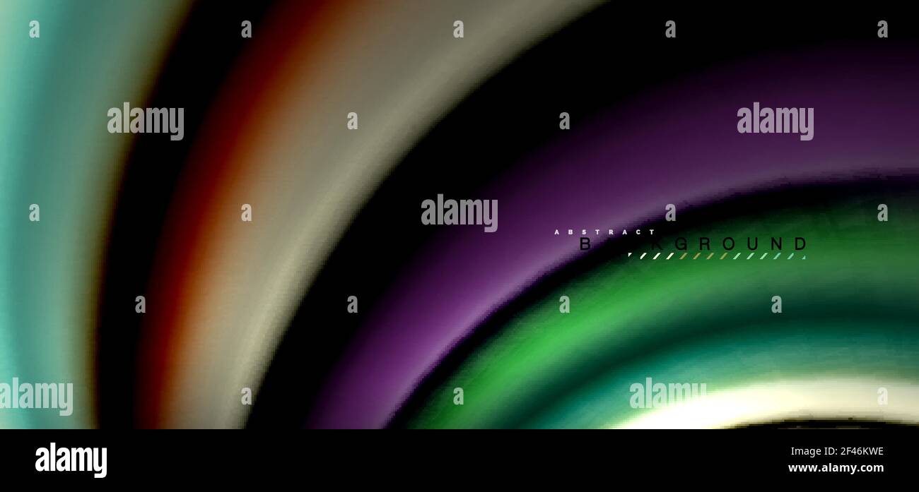 Multicolored wave lines on black background design. Multicolored wave lines on black background vector design Stock Vector