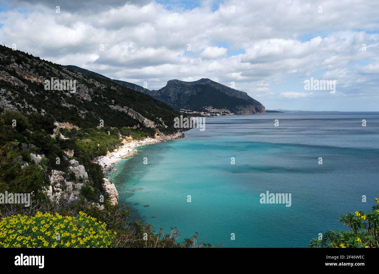 Cala Fuili, beautiful sardinian beach in Cala Gonone, Dorgali, Nuoro, Sardinia, Italy Stock Photo