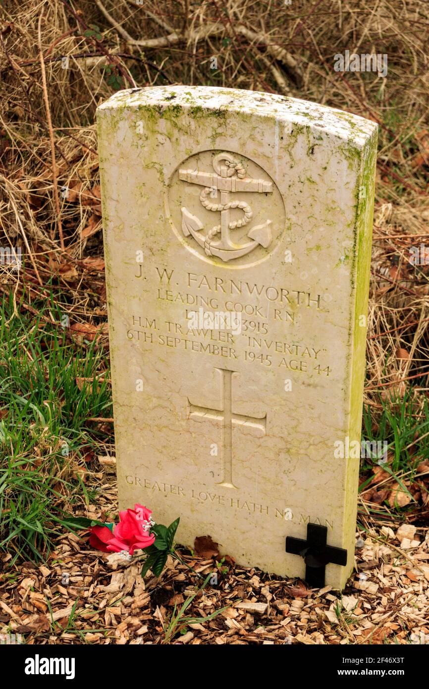 Commonwealth War Grave at Blackburn Cemetery Stock Photo Alamy