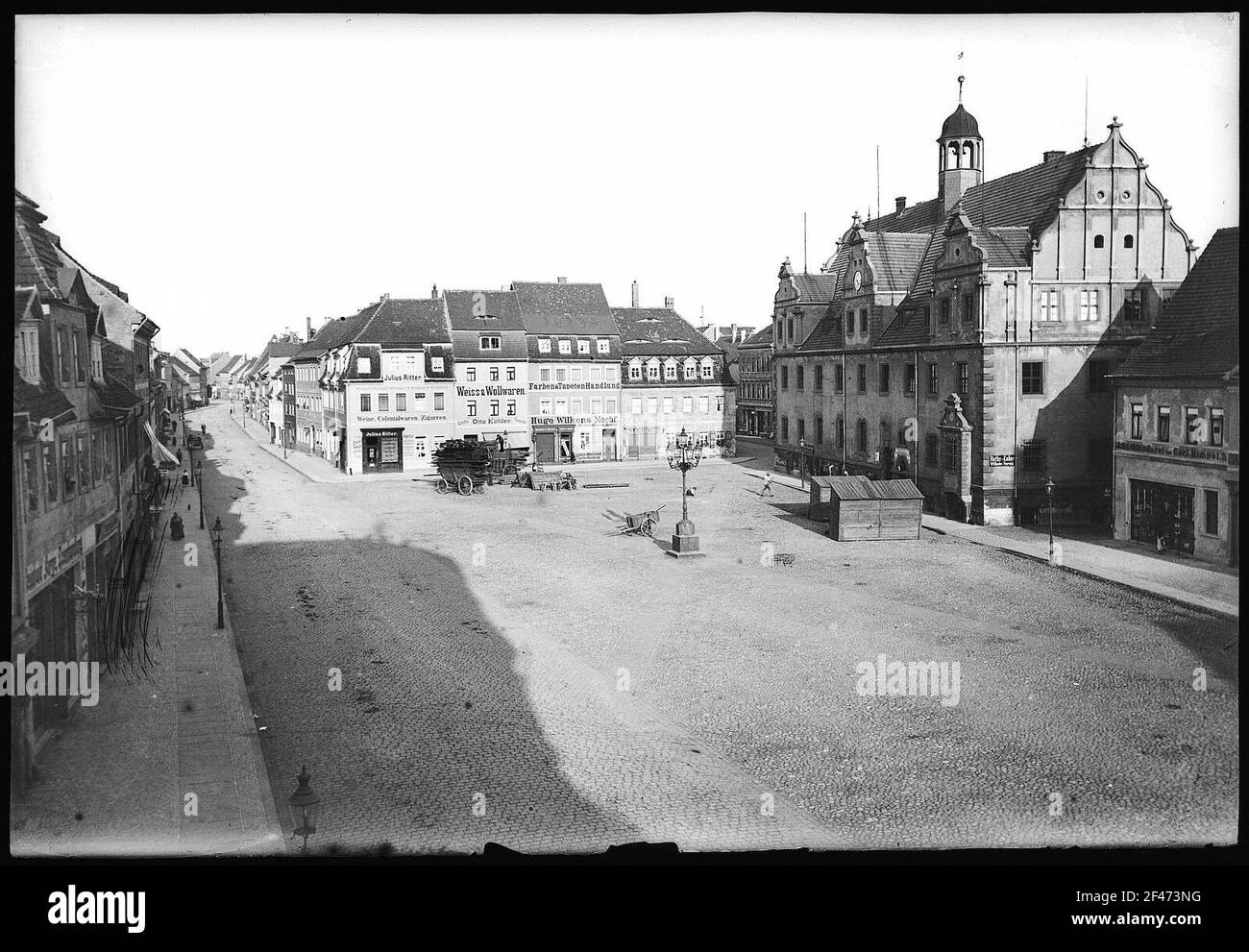Eilenburg. Market with town hall Stock Photo Alamy
